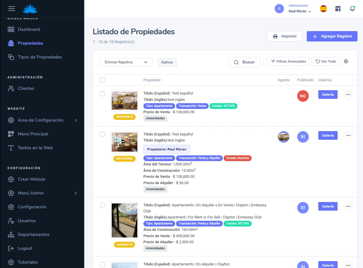 Administrador Web